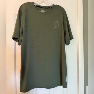 Peloton Green Short Sleeve Tee Soft Crew Neck